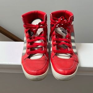 Red Adidas shoes